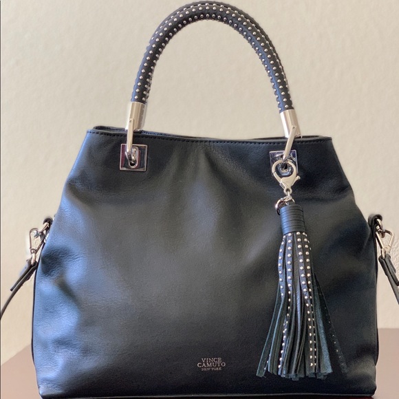 Vince Camuto Handbags - Vince Camino Black Leather Satchel